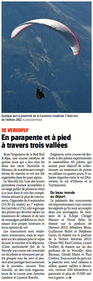 Article dans le NF