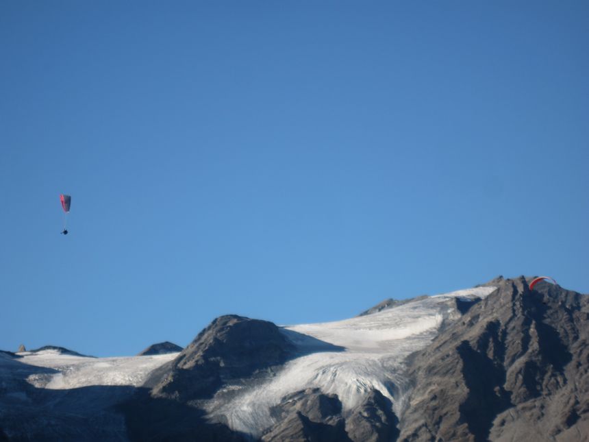 Devant le glacier de Voisson
